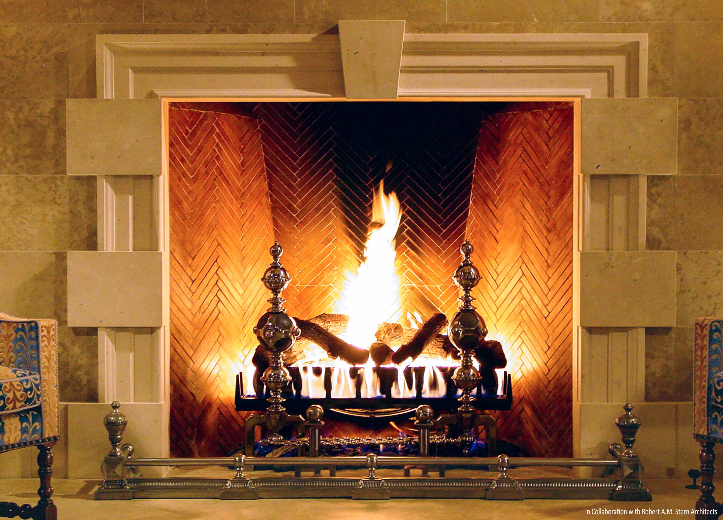  Classical Mountain Home Fireplace - Moberg Fireplaces, Inc.