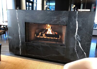 Traditional Gas Log Fireplace - Moberg Fireplaces, Inc.